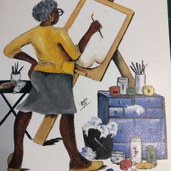 COPY - Annie Lee the artist mini print 5 x 7” vin… - Picture 3 of 5